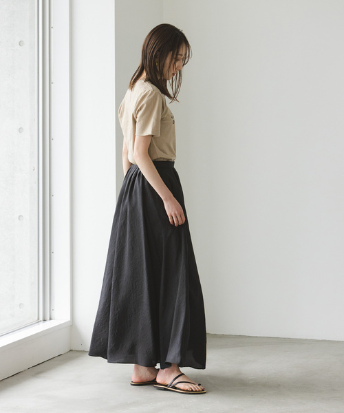 Noble（ノーブル）の「《追加》シルキータフタマキシスカート（スカート・レディース・ブラック・36/38）」の10枚目の写真
