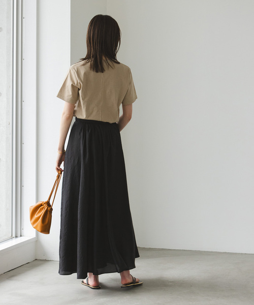Noble（ノーブル）の「《追加》シルキータフタマキシスカート（スカート・レディース・ブラック・36/38）」の11枚目の写真