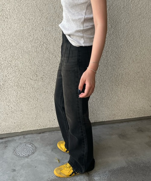 shesame(シーセム)の「vintage- ike flare denim(デニムパンツ・レディース・インディゴブルー/ブラック・MEDIUM/LARGE)」の10枚目の写真