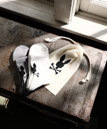 Psycho Bunny（サイコバニー）の「[WEB限定]2PACK シルエットバニー リブソックス（ソックス/靴下）」