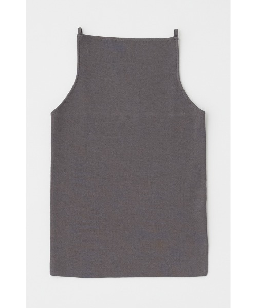 MOUSSY（マウジー）の「SQUARE LINE KNIT キャミソール（キャミソール・レディース・ライム/オフホワイト/チャコールグレー/ブラック・FREE）」の22枚目の写真
