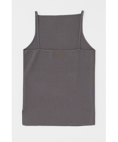 MOUSSY（マウジー）の「SQUARE LINE KNIT キャミソール（キャミソール・レディース・ライム/オフホワイト/チャコールグレー/ブラック・FREE）」の21枚目の写真