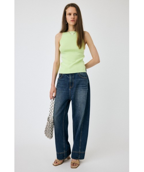 MOUSSY（マウジー）の「SQUARE LINE KNIT キャミソール（キャミソール・レディース・ライム/オフホワイト/チャコールグレー/ブラック・FREE）」の18枚目の写真