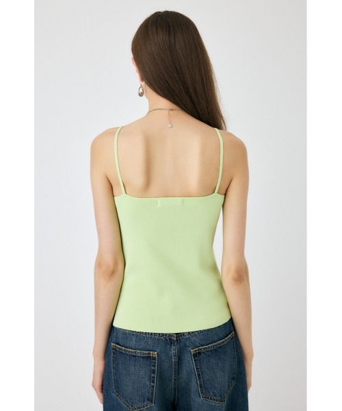 MOUSSY（マウジー）の「SQUARE LINE KNIT キャミソール（キャミソール・レディース・ライム/オフホワイト/チャコールグレー/ブラック・FREE）」の13枚目の写真