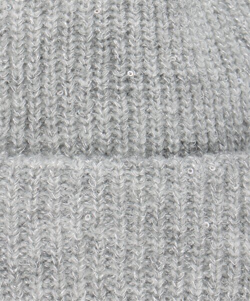 ikka（イッカ）の「スパンコールラメ混ニットワッチ（ニットキャップ/ビーニー・レディース・ピンク/オフホワイト/グレー/チャコールグレー・FREE）」の22枚目の写真