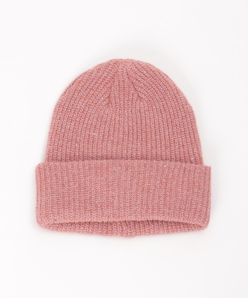 ikka（イッカ）の「スパンコールラメ混ニットワッチ（ニットキャップ/ビーニー・レディース・ピンク/オフホワイト/グレー/チャコールグレー・FREE）」の4枚目の写真