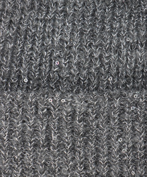 ikka（イッカ）の「スパンコールラメ混ニットワッチ（ニットキャップ/ビーニー・レディース・ピンク/オフホワイト/グレー/チャコールグレー・FREE）」の10枚目の写真