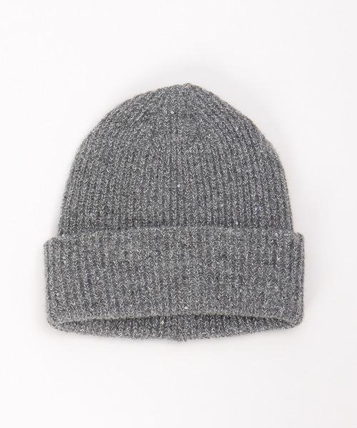 ikka（イッカ）の「スパンコールラメ混ニットワッチ（ニットキャップ/ビーニー・レディース・ピンク/オフホワイト/グレー/チャコールグレー・FREE）」の19枚目の写真