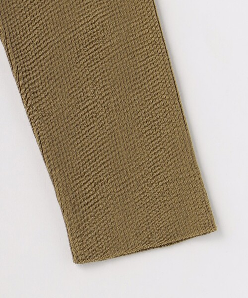 H　BEAUTY&YOUTH UNITED ARROWS（エイチビューティーアンドユースユナイテッドアローズ）の「＜H＞リブアシンメトリーニットプルオーバー（ニット/セーター・レディース・ブラック/オリーブ・FREE）」の8枚目の写真