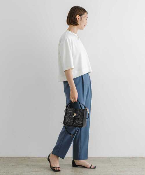 F by ROSSO(エフバイロッソ)の「F by ROSSO ダンボールコクーンプルオーバー(Tシャツ/カットソー・レディース・ホワイト/ネイビー・FREE)」の8枚目の写真