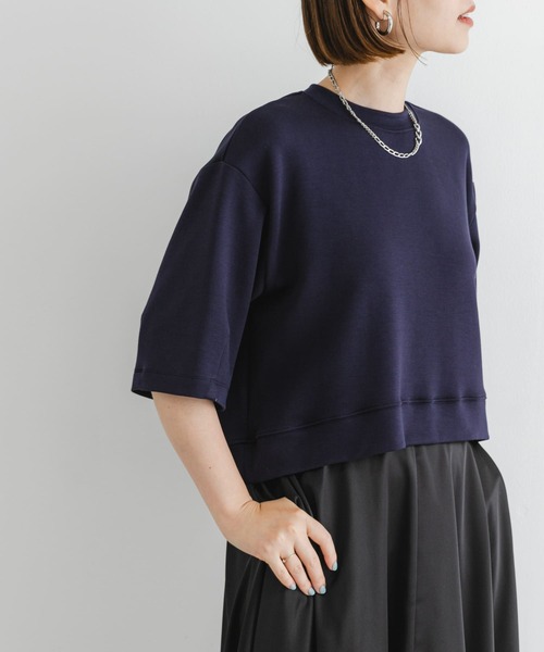 F by ROSSO(エフバイロッソ)の「F by ROSSO ダンボールコクーンプルオーバー(Tシャツ/カットソー・レディース・ホワイト/ネイビー・FREE)」の10枚目の写真