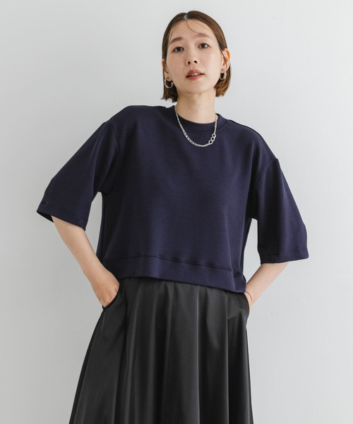 F by ROSSO(エフバイロッソ)の「F by ROSSO ダンボールコクーンプルオーバー(Tシャツ/カットソー・レディース・ホワイト/ネイビー・FREE)」の11枚目の写真