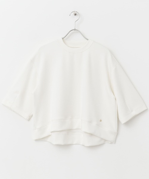 F by ROSSO(エフバイロッソ)の「F by ROSSO ダンボールコクーンプルオーバー(Tシャツ/カットソー・レディース・ホワイト/ネイビー・FREE)」の19枚目の写真