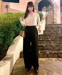 IINNO（イーノ）の「【IINNO/イイノ】ワイドルーズコンフォートパンツ/ボトムス（その他パンツ）」