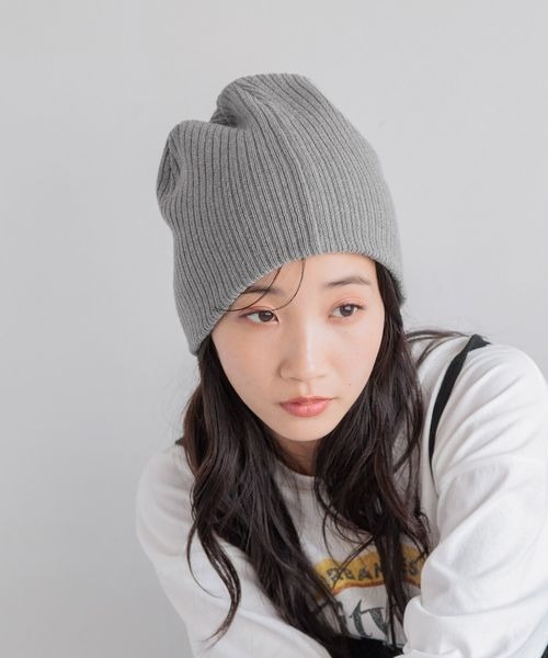 LOWRYS FARM(ローリーズファーム)の「ニットビーニー 138931(ニットキャップ/ビーニー・レディース・グレー/ブラック・FREE)」の3枚目の写真