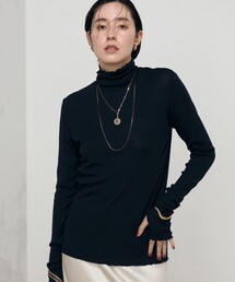 NOLLEY’S | MY STANDARDウォッシャブルリブタートル 24AW(Tシャツ/カットソー)