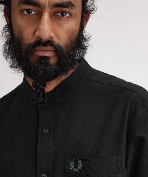 FRED PERRY（フレッドペリー）の「Grandad Collar Oxford Shirt