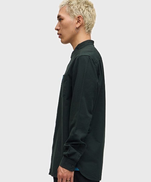 FRED PERRY（フレッドペリー）の「Grandad Collar Oxford Shirt 
