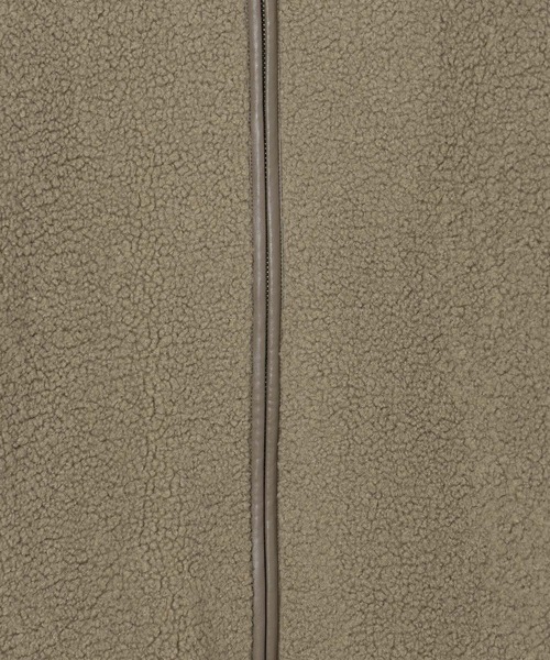 LEPSIM(レプシィム)の「ライトボアパイピングコート 140529(その他アウター・レディース・アイボリー/オリーブ/モカ/チャコールグレー/ライトグレー・FREE)」の9枚目の写真