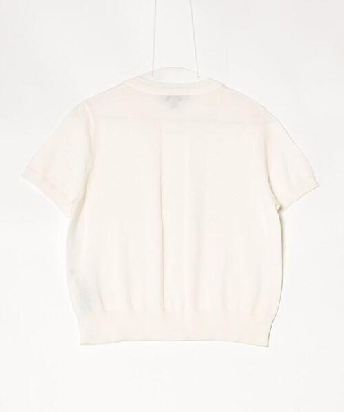 ALLSAINTS（オールセインツ）の「BERN CREW NECK MERINO WOOL T-SHIRT | BERN クルー ネック メリノウール Tシャツ（Tシャツ/カットソー・レディース・ホワイト・S/M/XS/L）」の8枚目の写真