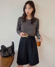 CHAN ME（チャンミ）の「【新色追加】ラウンドネックTシャツ（Tシャツ/カットソー）」