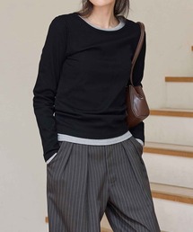 CHAN ME（チャンミ）の「【新色追加】ラウンドネックTシャツ（Tシャツ/カットソー）」