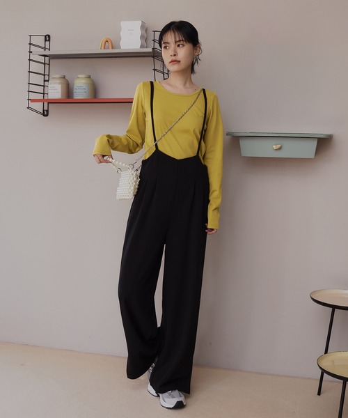 CHAN ME(チャンミ)の「【新色追加】ラウンドネックTシャツ(Tシャツ/カットソー・レディース・グレー/チャコールグレー/ブルー/ブラック/ホワイト/ピンク/グリーン系/ネイビー/オレンジ/ブラウン/チャコール・MEDIUM/LARGE/X-LARGE)」の12枚目の写真