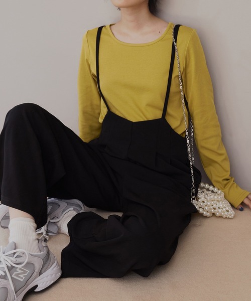 CHAN ME(チャンミ)の「【新色追加】ラウンドネックTシャツ(Tシャツ/カットソー・レディース・グレー/チャコールグレー/ブルー/ブラック/ホワイト/ピンク/グリーン系/ネイビー/オレンジ/ブラウン/チャコール・MEDIUM/LARGE/X-LARGE)」の14枚目の写真