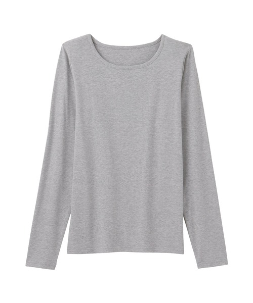 CHAN ME(チャンミ)の「【新色追加】ラウンドネックTシャツ(Tシャツ/カットソー・レディース・グレー/チャコールグレー/ブルー/ブラック/ホワイト/ピンク/グリーン系/ネイビー/オレンジ/ブラウン/チャコール・MEDIUM/LARGE/X-LARGE)」の16枚目の写真