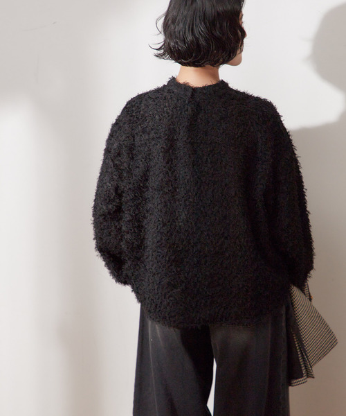 journal standard L'essage(ジャーナルスタンダードレサージュ)の「フェザー ボリュームスリーブブラウス(シャツ/ブラウス・レディース・アイボリー/ブラック・FREE)」の9枚目の写真