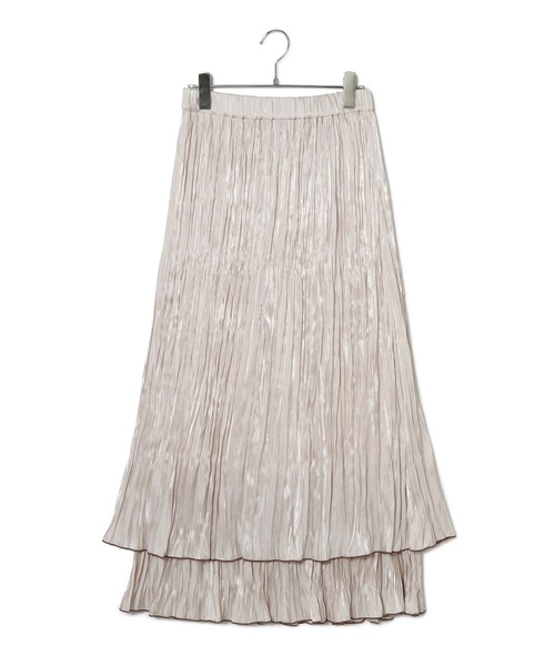 VIS（ビス）の「ワッシャーIラインスカート（スカート・レディース・ライトグレー/ベージュ・FREE）」の7枚目の写真