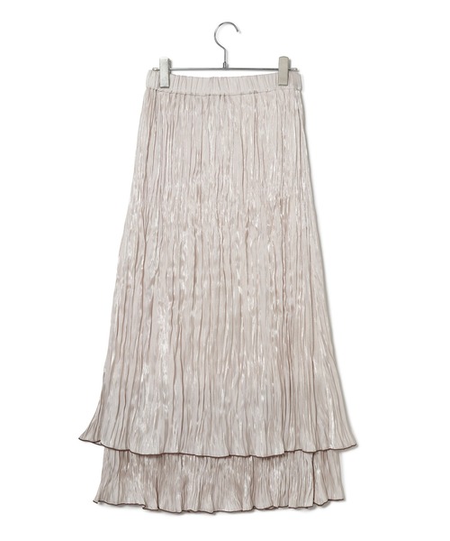 VIS（ビス）の「ワッシャーIラインスカート（スカート・レディース・ライトグレー/ベージュ・FREE）」の8枚目の写真