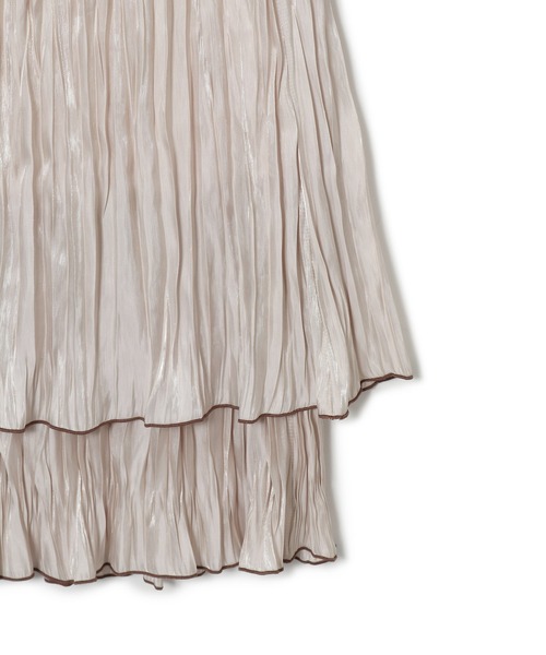 VIS（ビス）の「ワッシャーIラインスカート（スカート・レディース・ライトグレー/ベージュ・FREE）」の10枚目の写真