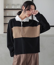 w48【人気Lサイズ】FR2♤ラガーシャツ センター刺繍　ビックロゴ　即完売 セール】限定展開 JERZEES × FREAK'S STORE/ジャージーズ 別注