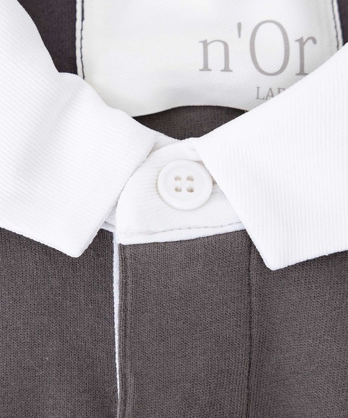 n'OrLABEL(ノアールレーベル)の「『ラガーシャツ』(Tシャツ/カットソー・レディース・ブラウン/グレー/ブラック・FREE)」の12枚目の写真