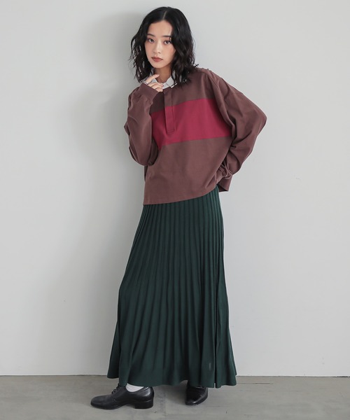 n'OrLABEL(ノアールレーベル)の「『ラガーシャツ』(Tシャツ/カットソー・レディース・ブラウン/グレー/ブラック・FREE)」の16枚目の写真