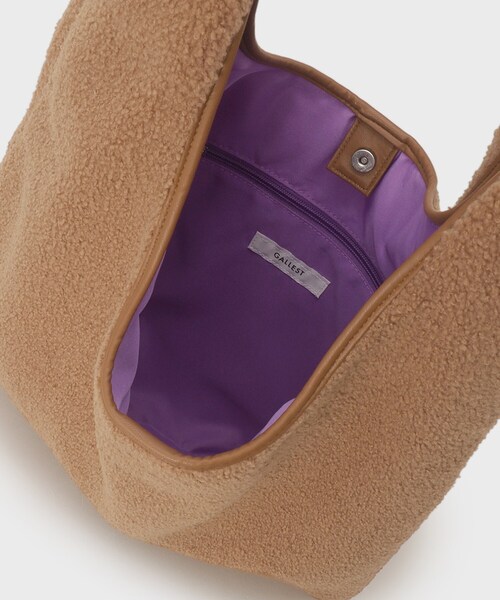 GALLEST（ギャレスト）の「◆ボアトートバッグ（トートバッグ・レディース・キャメル/アイボリー・00）」の10枚目の写真