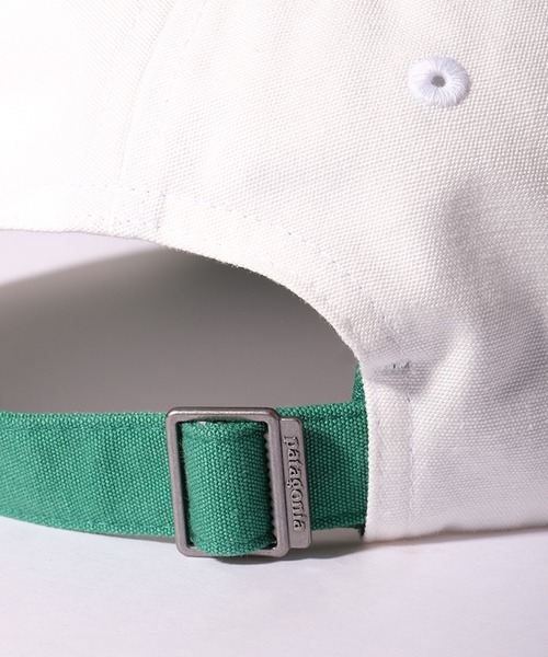 patagonia ホワイト グリーン キャップ patagonia_p6_label_trad_green.