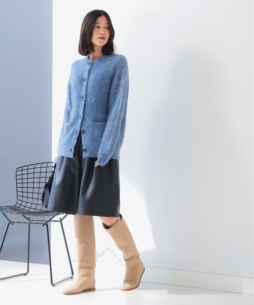 【セール】モヘヤ混 クルーネック ニット カーディガン（カーディガン/ボレロ）｜B:MING by BEAMS（ビーミングバイビームス）