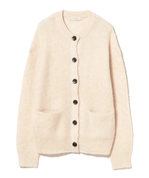 【セール】モヘヤ混 クルーネック ニット カーディガン（カーディガン/ボレロ）｜B:MING by BEAMS（ビーミングバイビームス）