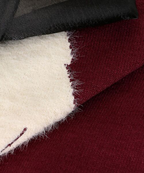 MAJESTIC LEGON（マジェスティックレゴン）の「フワフワネコちゃんリボンニット（ニット/セーター・レディース・ブルー系その他5/ブラック/アイボリー/ボルドー/グレー/ピンク・MEDIUM）」の12枚目の写真