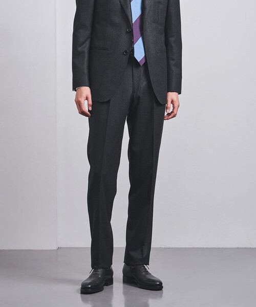 CANONICO フランネル 3ボタンシングル スーツ MC-MODEL -はっ水