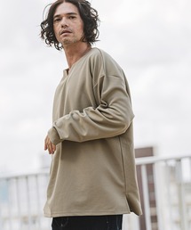 CAMBIO | mlt4912- キーネックサイドスリットカットソー(Tシャツ/カットソー)