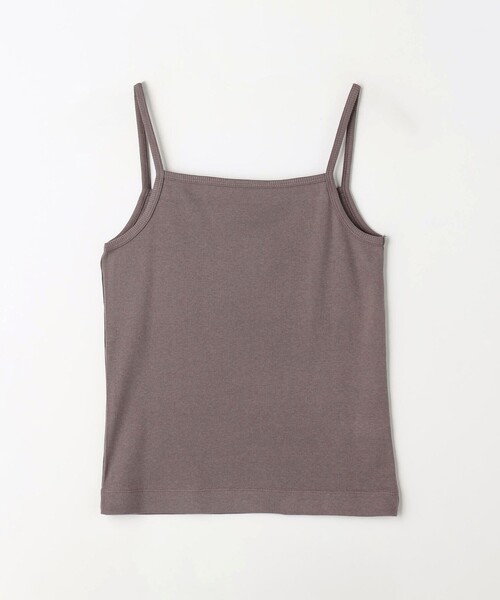 green label relaxing（グリーンレーベルリラクシング）の「Re`ep Cotton リープコットン リブ キャミソール（キャミソール・レディース・ブラック/モカ/オフホワイト・FREE）」の9枚目の写真