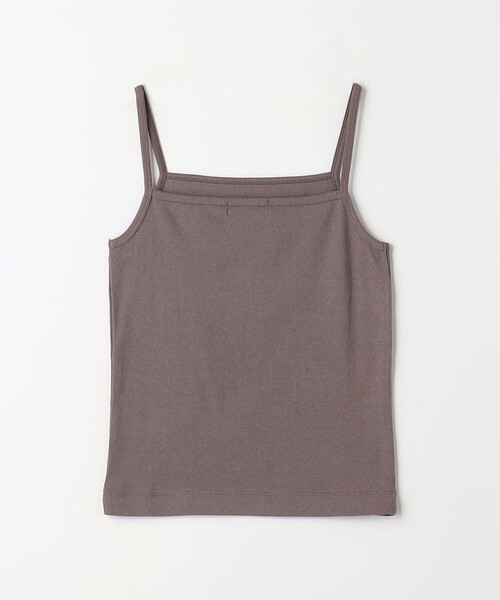 green label relaxing（グリーンレーベルリラクシング）の「Re`ep Cotton リープコットン リブ キャミソール（キャミソール・レディース・ブラック/モカ/オフホワイト・FREE）」の10枚目の写真
