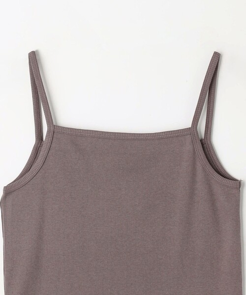 green label relaxing（グリーンレーベルリラクシング）の「Re`ep Cotton リープコットン リブ キャミソール（キャミソール・レディース・ブラック/モカ/オフホワイト・FREE）」の11枚目の写真
