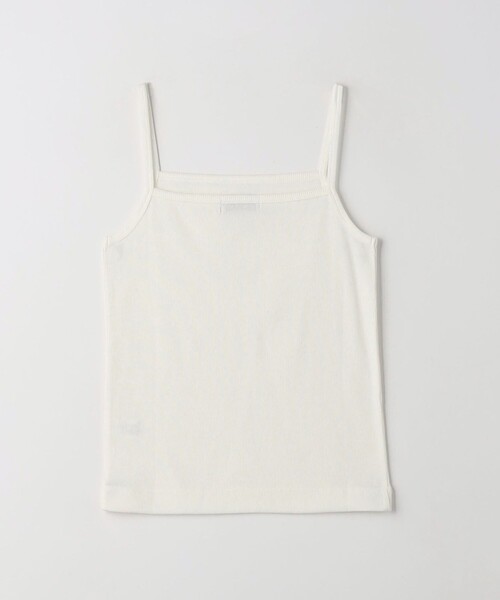 green label relaxing（グリーンレーベルリラクシング）の「Re`ep Cotton リープコットン リブ キャミソール（キャミソール・レディース・ブラック/モカ/オフホワイト・FREE）」の15枚目の写真