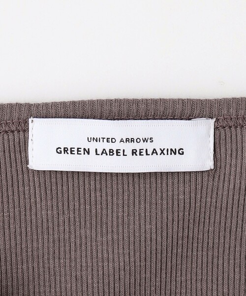 green label relaxing（グリーンレーベルリラクシング）の「Re`ep Cotton リープコットン リブ キャミソール（キャミソール・レディース・ブラック/モカ/オフホワイト・FREE）」の22枚目の写真