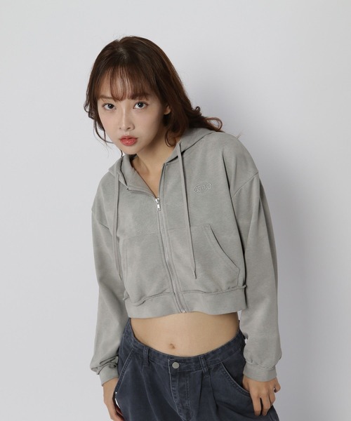 3.3 Field Trip (3.3フィールドトリップ)の「【セットアップ対応】3.3 Field Trip/ピグメントZIPフーディー(ウラケ)(パーカー・レディース・ライトグレー/ブラウン・FREE)」の19枚目の写真