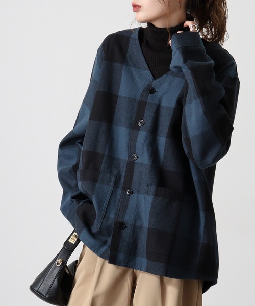 BIG MIKE BIG MIKE Heavy flannel shirt cardigan ビックマイク ノー